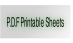 P.D.F Printable Sheets.